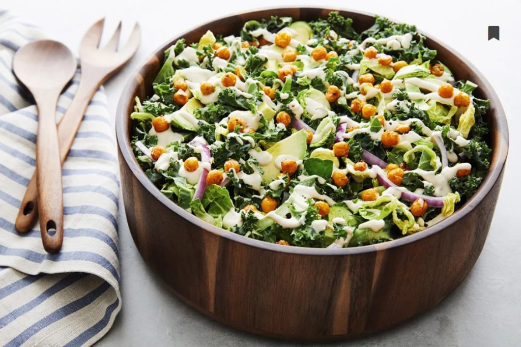 kale salad, protein rich salad, healthy eating, weight loss, power salad