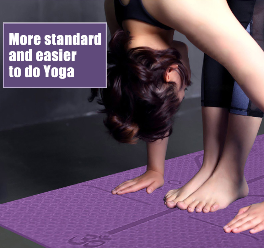 yoga mat, non-slip yoga mat, yoga exercise, yoga for anxiety, weight loss