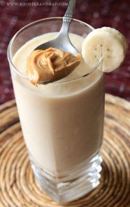 peanut butter smoothie, high protein smoothie, breakfast smoothie, breakfast alternative